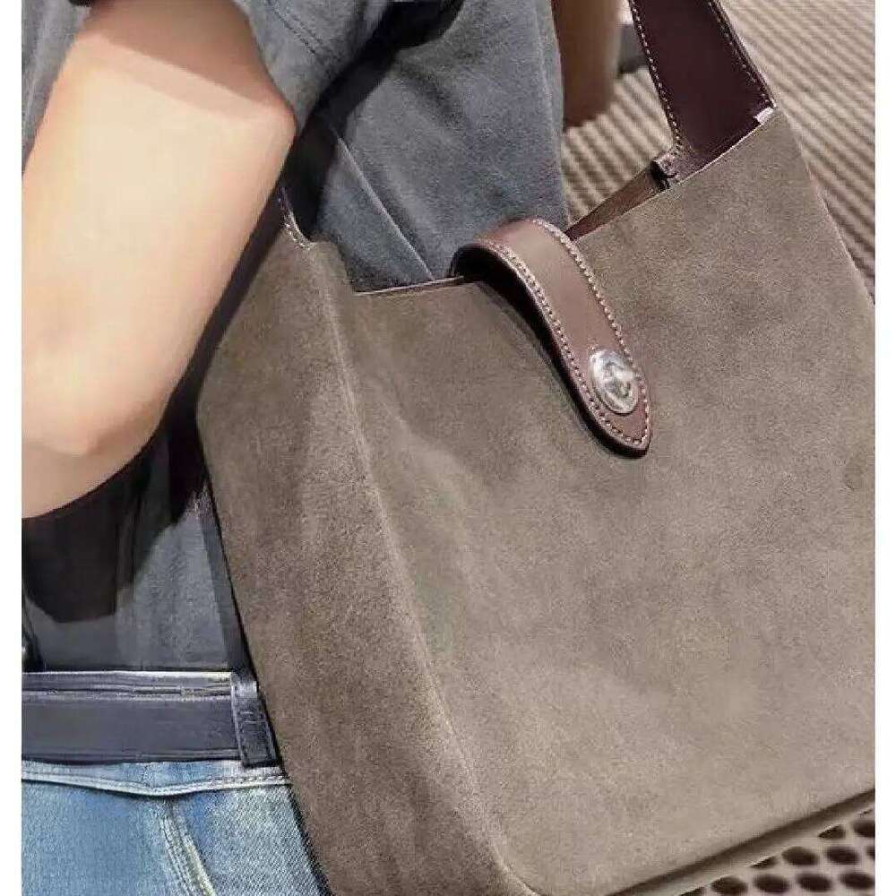 Women's Bags Designer Miyagawa Vintage New Underarm Single Shoulder Matte Bag Splicing Large Capacity Commuter Tote Bags