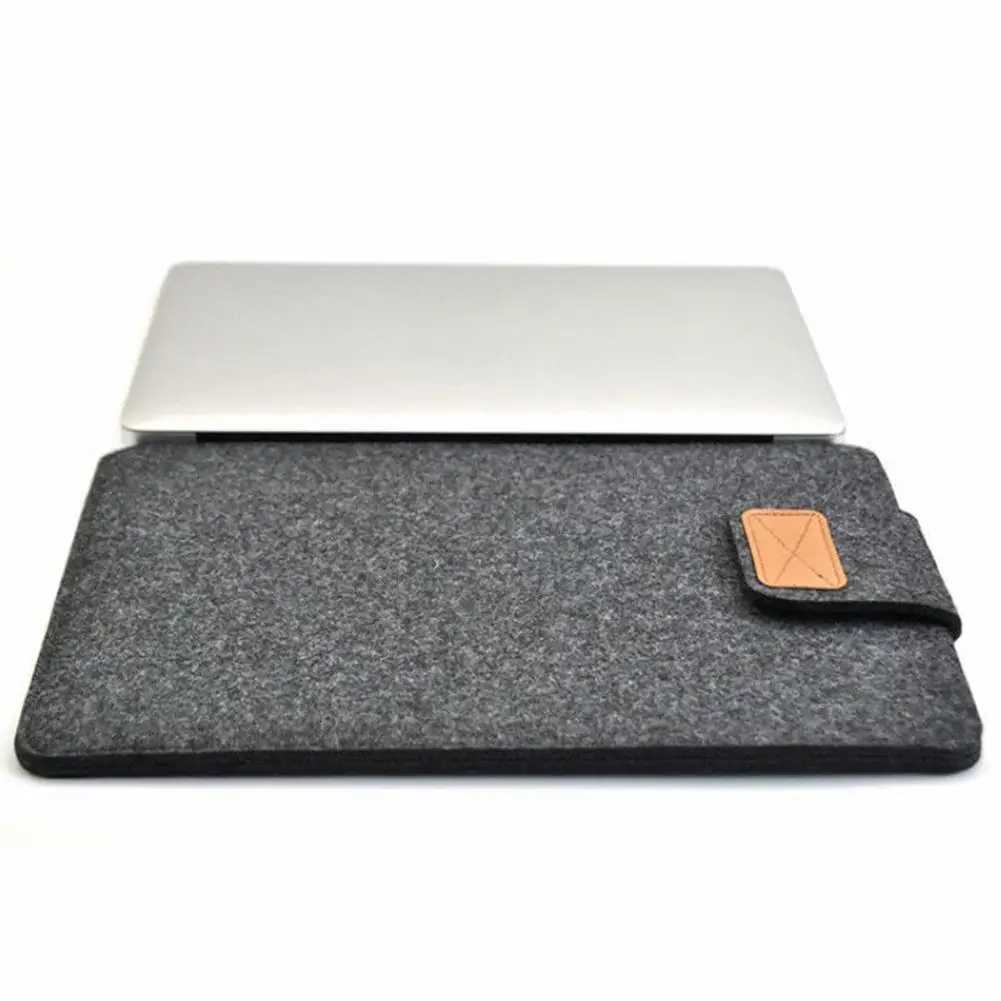 13Inch 15inch Felt Sle Slim Tablet Case Cover Bag for Books Air Pro Solid Color Tablet Storage Bag y250730