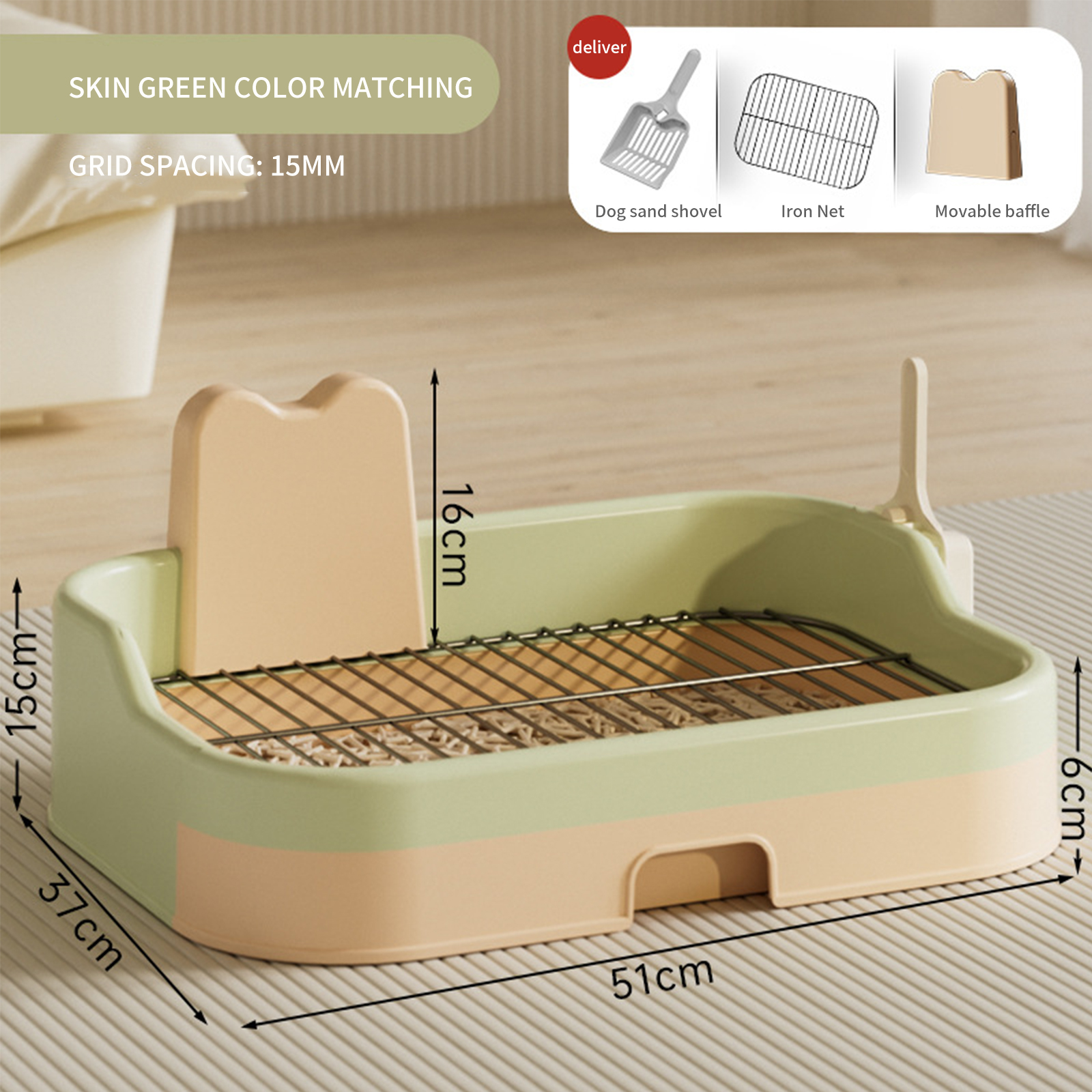 Dog toilet large dog oversized high fence iron mesh flat plate anti stepping urine splashing easy to clean toilet bowl manufacturer wholesale