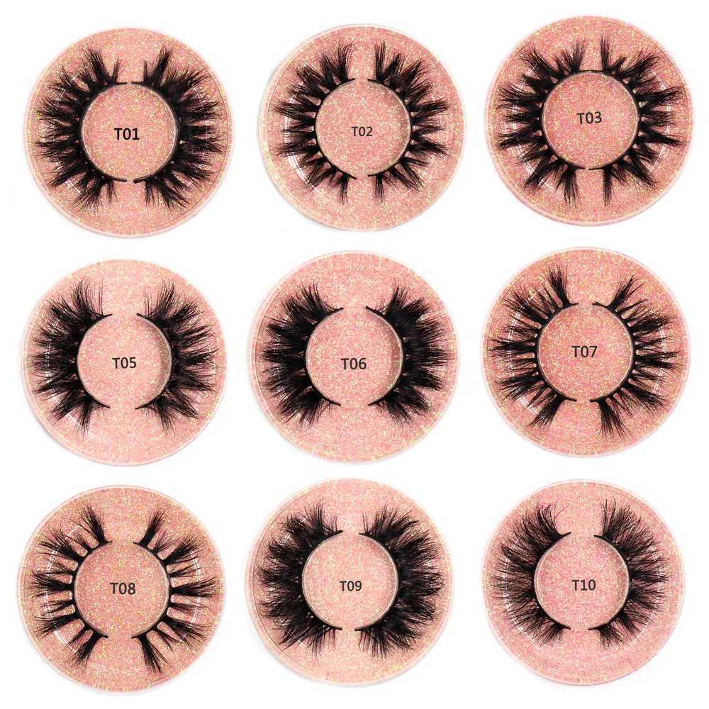 3D Mink Eyelashes Makeup Thick HandMade Fluffy Eyelashes Cruelty Free Volume Wispy Soft Eyelashes Reusable False Eyelashes Z250730