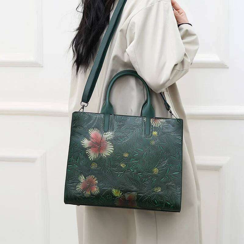 Luxury Designer High Quality Handheld Ladies Shoulder Large Capacity Office Pocket Emed Diagonal Cross Briefcase Handbag