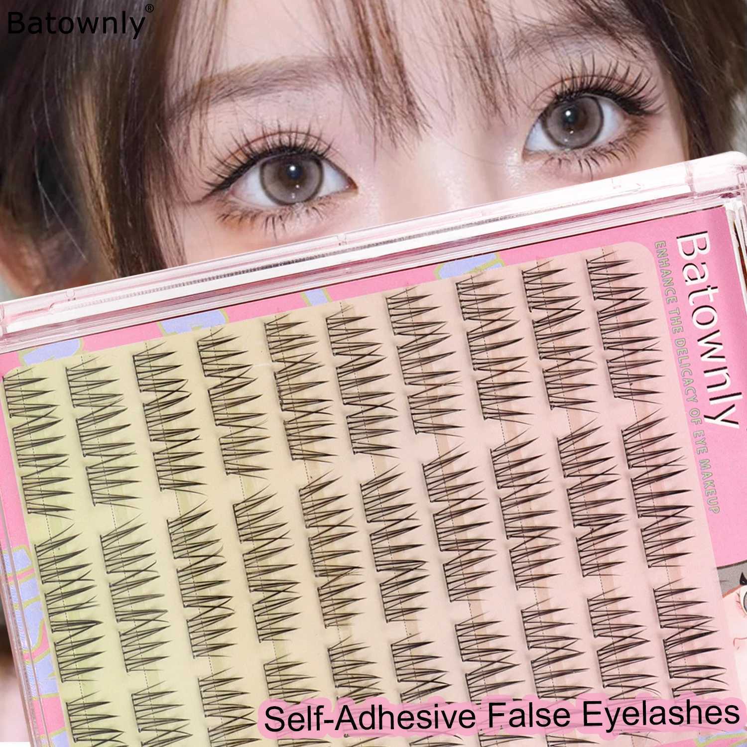 90 Pcs Self-Adhesive Eyelash Cluster Idol Single Cluster DIY Girl Group Natural Trilogy Cartoon Glue-Free False Eyelashes Z250730