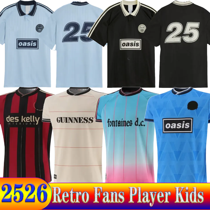 25 26 Bohemians tour Oasis Band Rock Music 135th Anniversary Football Jersey Shirts Fontaines Dc Home GUINNESS Soccer Jerseys PISZCZEK McDONNELL AKINTUNDE