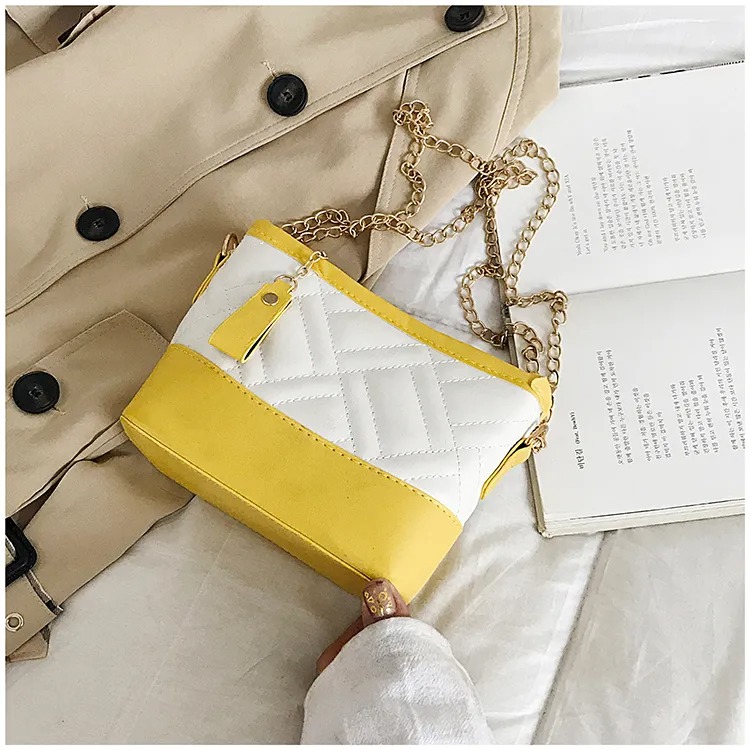 Crossbody Bag bucket bag Handbags Purses new Designers bags premium texture Fashion Popular shoulder bag Plaid chain All-match