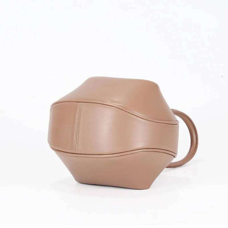 Personalized Soft Leather Bags Clutch Designer Temperament Party Evening Hobos Bag For Women Dumpling Mini Bucket Pouch