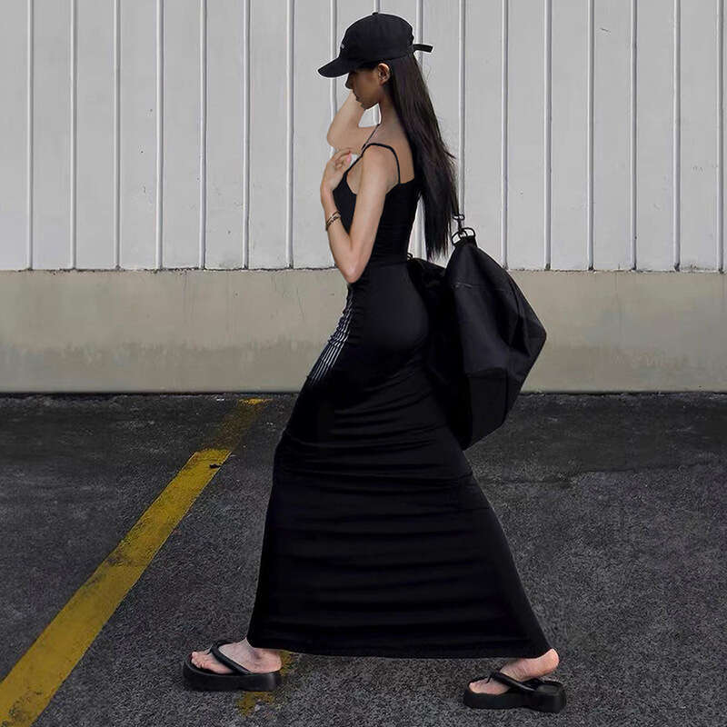 Qds005 Women's Spring Summer New Sleeveless High Waist Bodycon Mermaid Dress B5