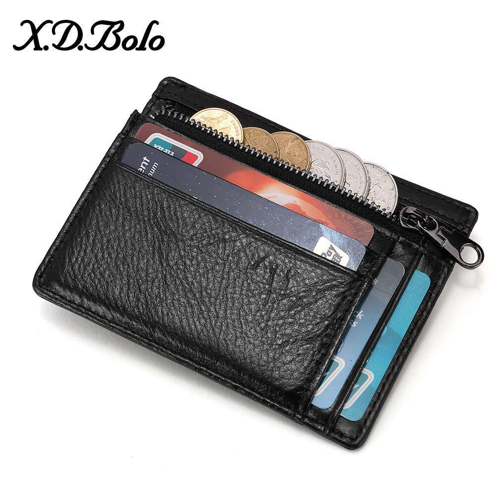 Hot Sale Short RFID Card Holder Cowhide Men's Genuine Leather Wallet designer wallet B5 B5