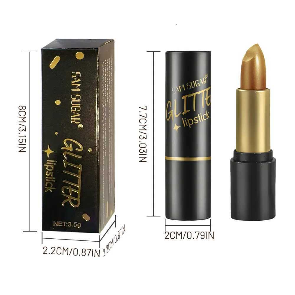 Diamond Glitter Lipstick Moisturizing Lasting Pink Sparkling Waterproof Lip Gloss Metallic Sexy Lipstick Lip Tint Makeup G250729