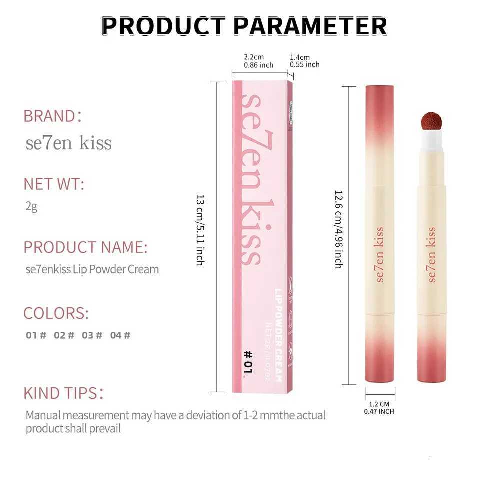 Air Cushion Lip Powder Cream Matte Long Wear Hydrating Lipstick Waterproof Non-Transfer Lip Gloss Smooth Makeup Cosmetics G250729