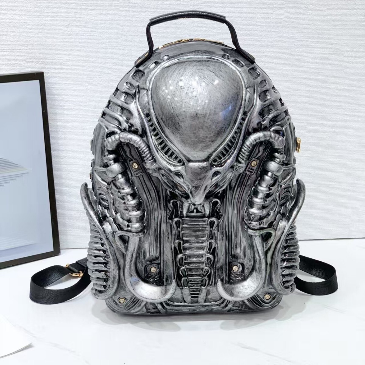 Women's Bag 2025 New European Fashion Design Personality Large Capacity Irregular Punk Style Backpack Trendy ddmymoon