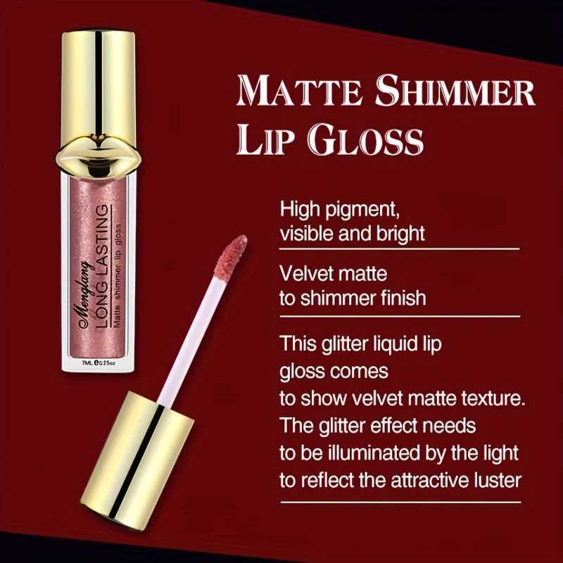 12 Colors Glitter Liquid Lipsticks Diamond Shimmer Metallic Non-Stick Cup Lipstick Waterproof Long Lasting Shinning Quick-Drying G250728