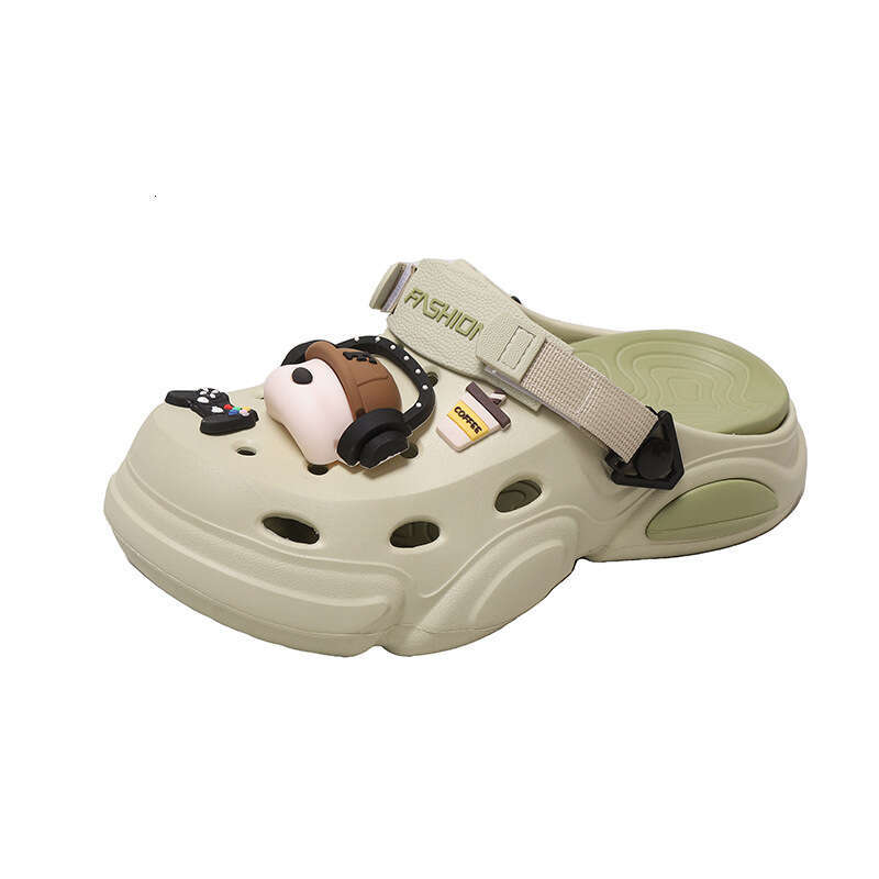 TK2025 New Men's Outdoor Lightweight Comfortable Non-Slip Odor-Resistant Closed-Toe Thick-Soled Cushioned Clog Sandals