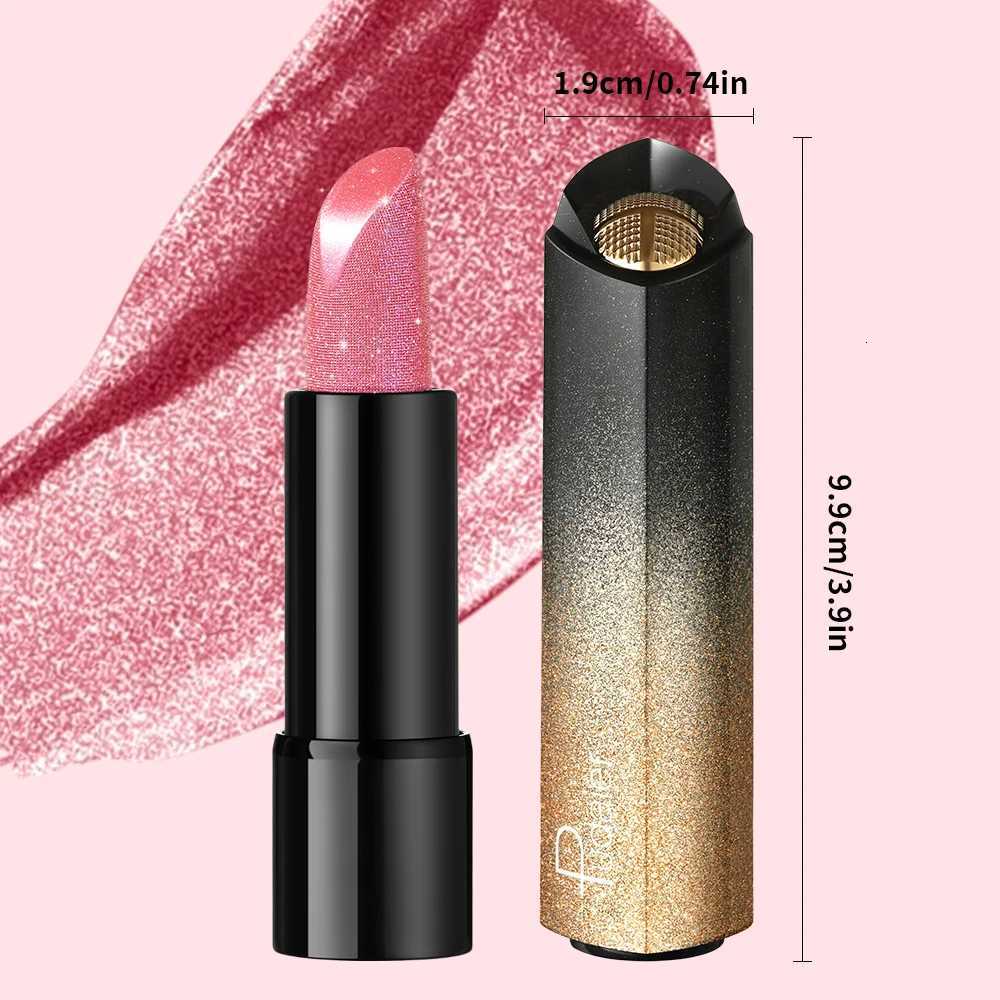 1 PC Glitter Lipstick a pressable pearlescent lipstick is very shiny like crushed diamond particles smooth and long-lasting. G250729