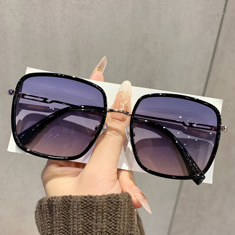 Super Large Frame Sunglasses for Women Designer High Quality 2025 New Fashion Driving UV400 Square Glasses