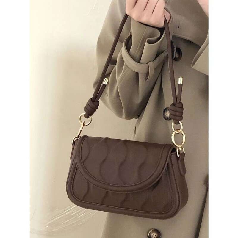 French Niche Design Sense Underarm 2024 New Trendy Texture Autumn Winter Versatile Single Shoulder Crossbody Bag