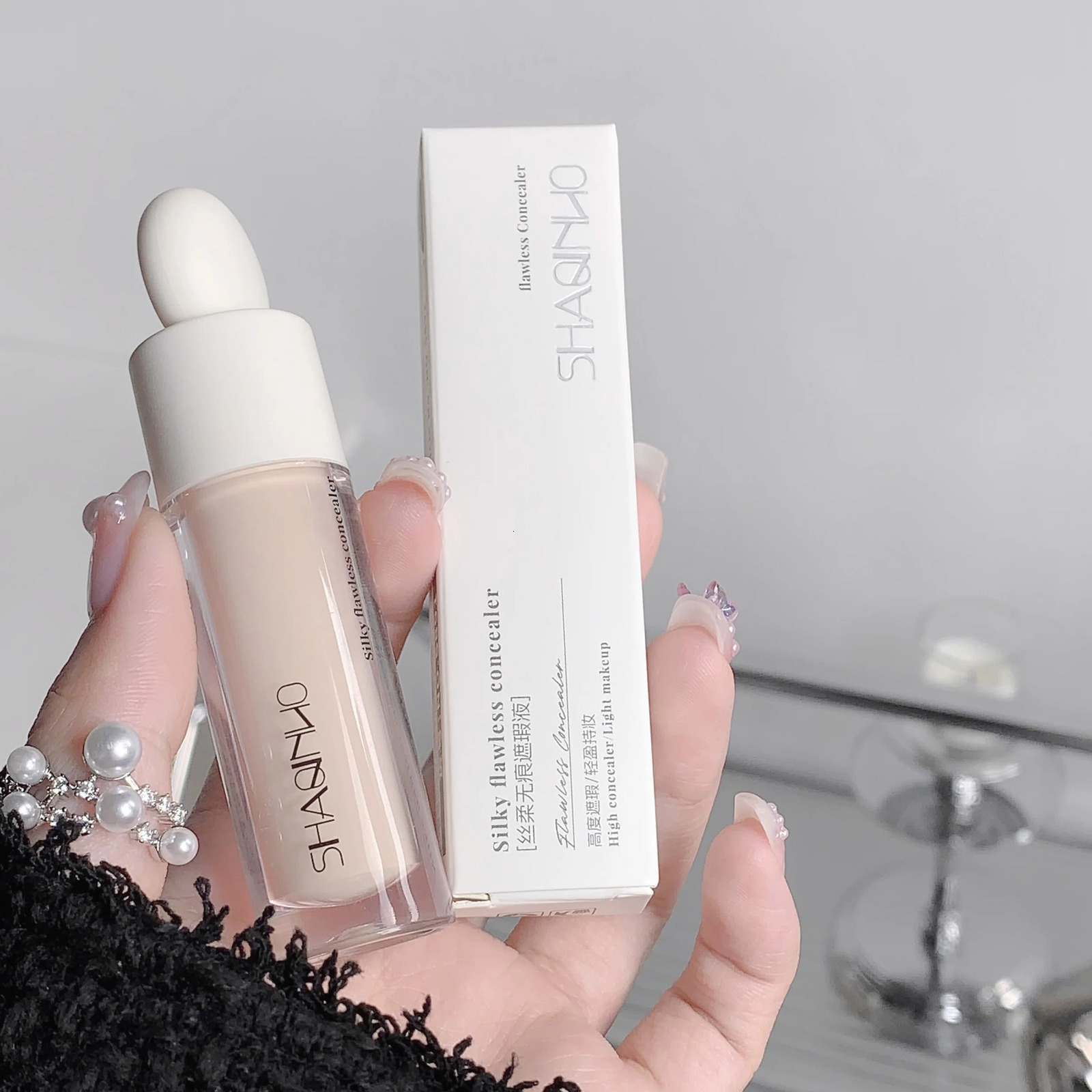 3 Colors Silky Concealer Cover Acne Marks Spots Dark Eye Circles Face Brightening Skin Whitening Concealer 250730