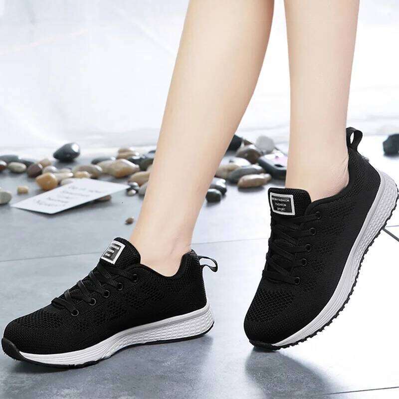 Women's Sneaker Mix Color Sneakers For Women 2025 Baskets Femmes Breatherable Mesh Casual Sports Shoes Woman Flat