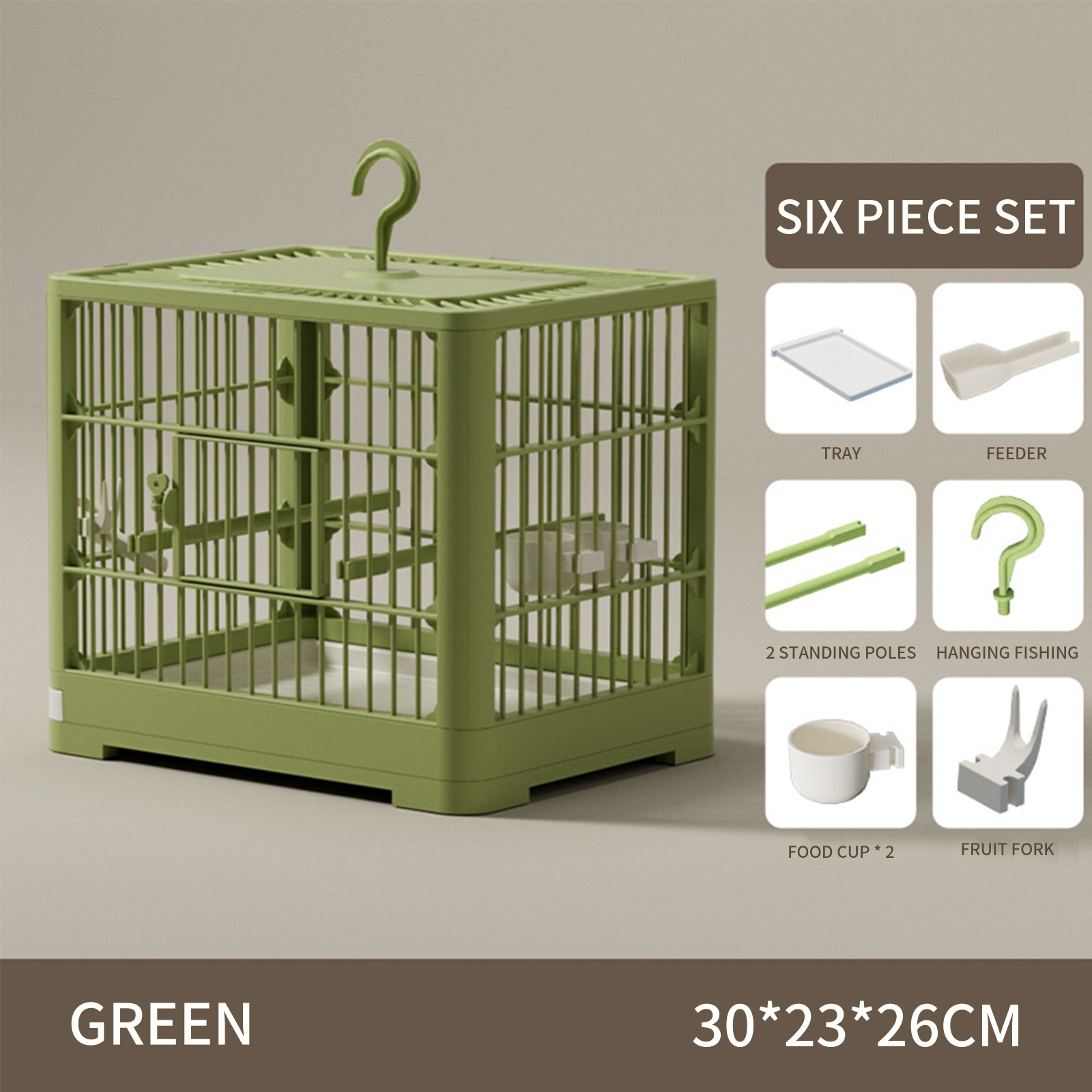 Bird cage parrot supplies large space breathable bird walking tool outdoor portable outdoor viewing cage pet supplies