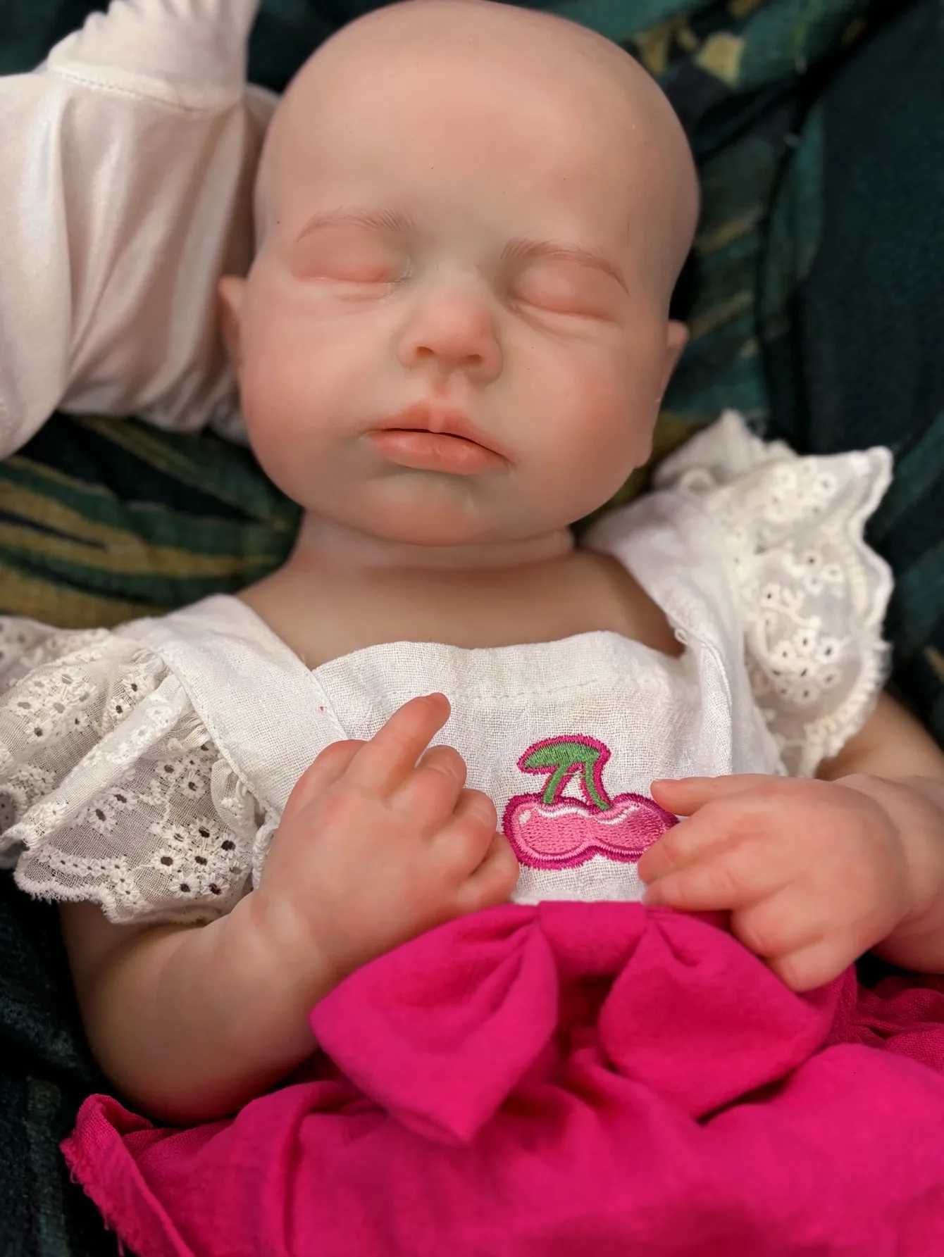 Newborn - like 18 Inch Loulou Silicone BEBE Reborn Doll Soft - Touch Girl with an Openable Mouth! XJ250730