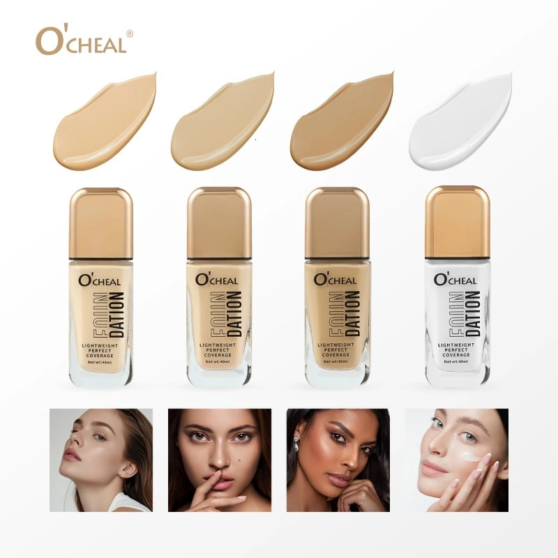 24H Waterproof Foundation Liquid Concealer Long-Lasting Moisturizing Waterproof And Sweat-Proof Matte Finish for All Skin Tones 250730