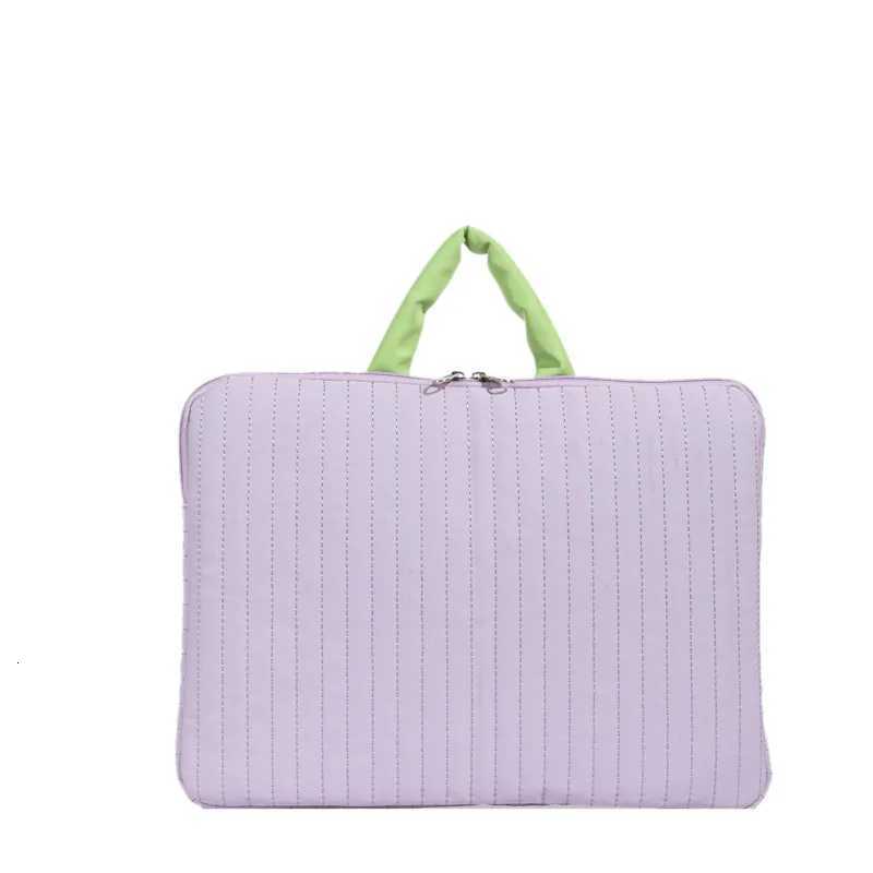 Portable Puffy Laptop Bag Cute 13 14Inch Colorf Laptop Protective Pouch With Handle Soft Tablet Carry Case Laptop Accessories y250730