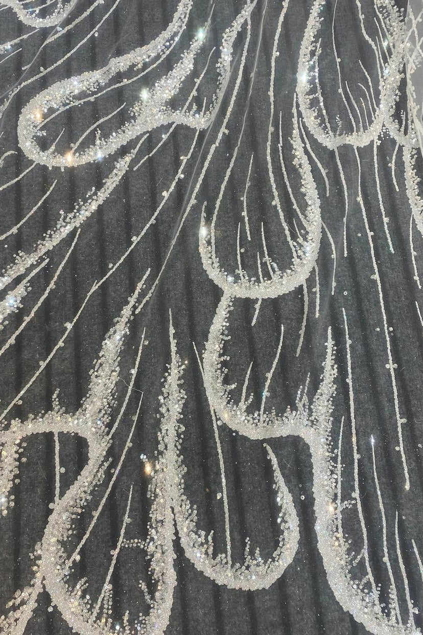 Cathedral Length Customized Wedding Veil One Tier Luxury Sequins Bridal Veil Long Tulle Veil with Comb Wedding Accessories