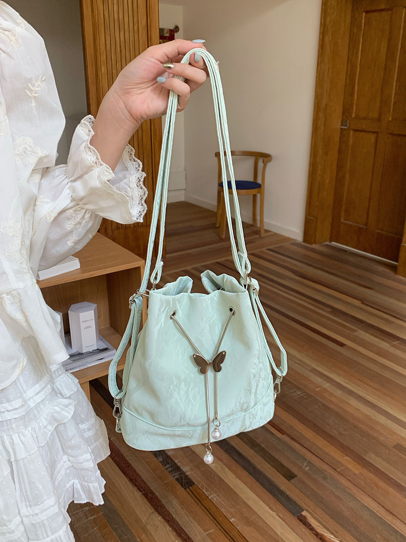 Designer Bag Mint Manbo Green Backpack For Women 2025 New Trend Korean Luxury Bag Bucket Bag Versatile Ins Style Shoulder Underarm Bag Tote Bag