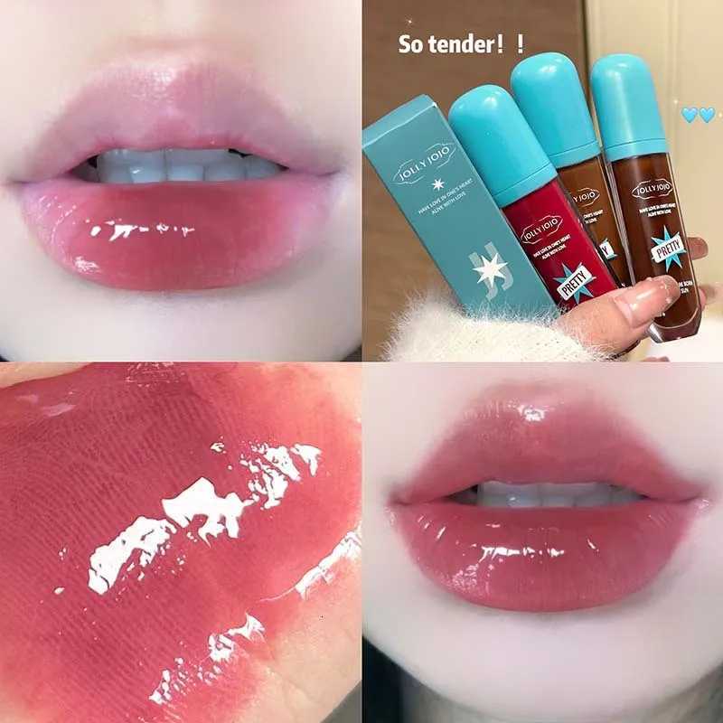 JOLLY JOJO Mirror-Like Watery Lip Gloss Transfer-Proof Glass Lip Oil Brightening Lip Stain for All-Day Shine Flawless Tint Makeup G250728