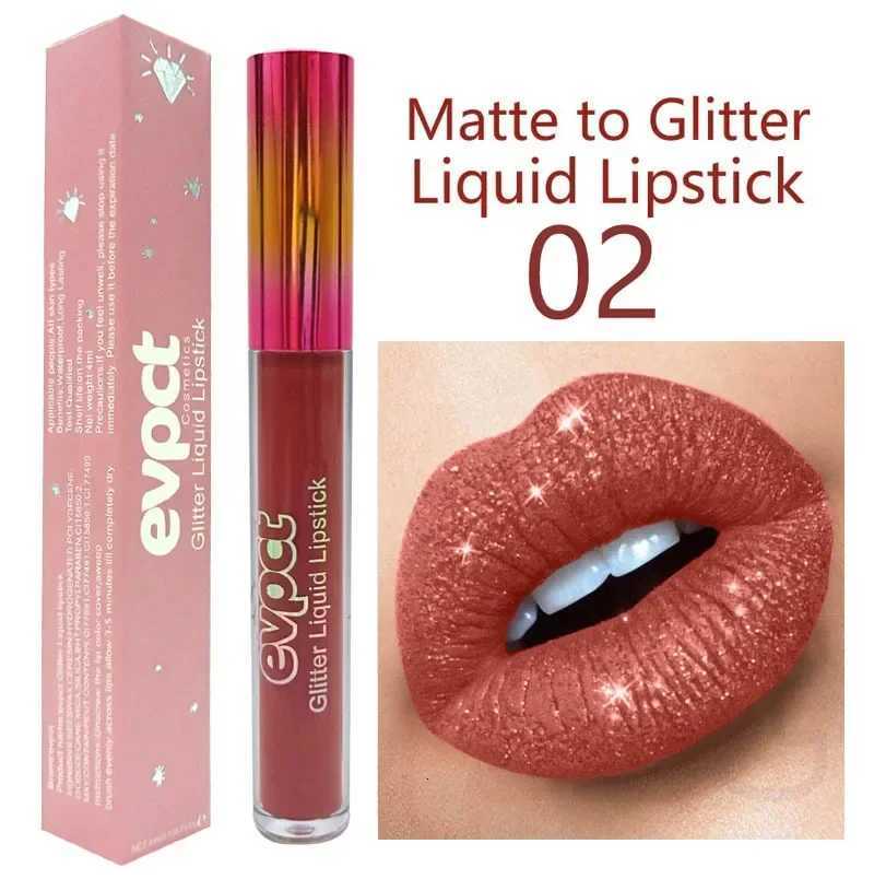 Sexy Red Diamond Glitter Lip Gloss Metallic Waterproof Long Lasting Shimmer Liquid Lipstick Women Makeup Lip Gloss Cosmetics G250728