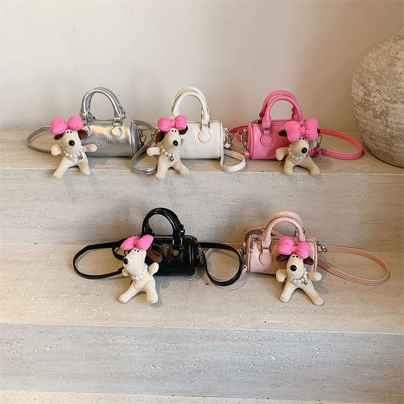 Trendy Fashionable Unique Mini Handheld Cylinder Coin Purse Korean Style Casual Design Sweet Crossbody Bag