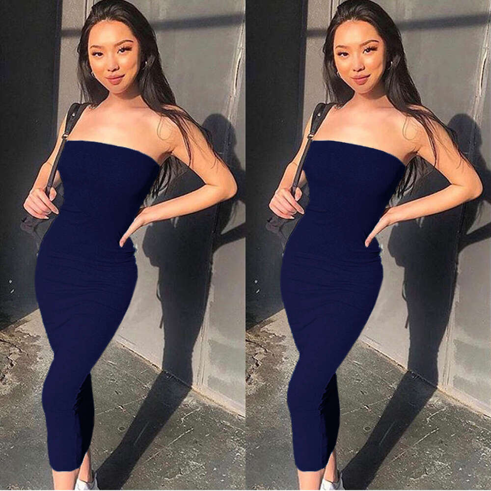 Autumn Winter Women Sexy Backless Bodycon Dress B5