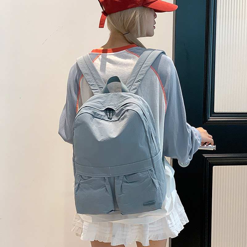 Colorful Fox Japanese and Korean Simple Versatile Women's Backpack Travel Student Soft Large Capacity Commuting ddmymoon