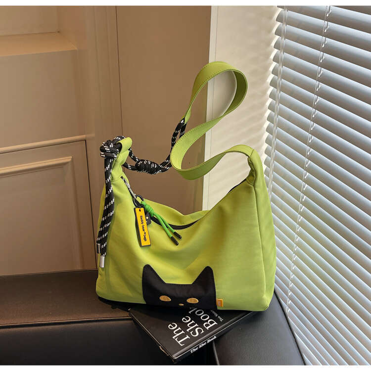 New 2025 Cat Single Shoulder High-End Handheld Large Capacity Crossbody Bag Unique Design