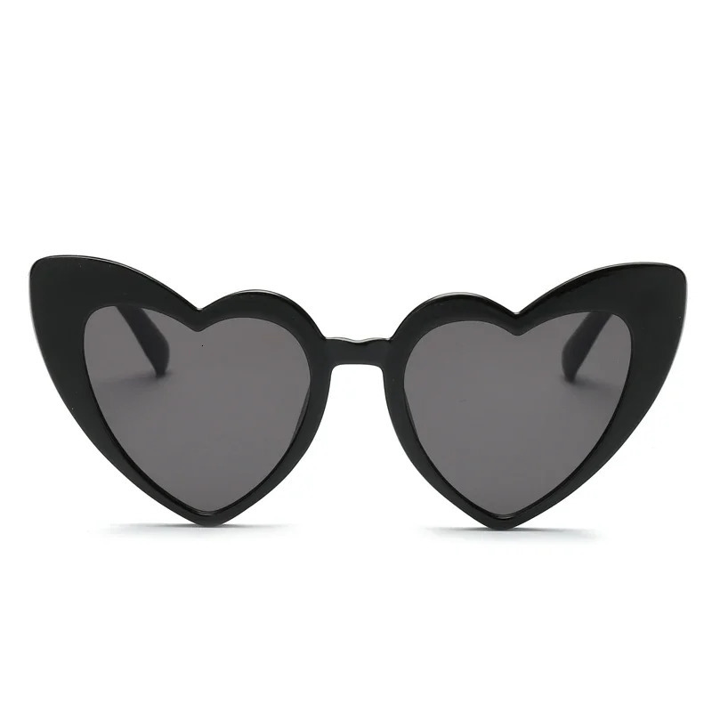 Heart Shaped Sunglasse Cat Eye Female Sun Glasses Retro Love Black White Eyewear Men Shade UV400 Eyewear 250729