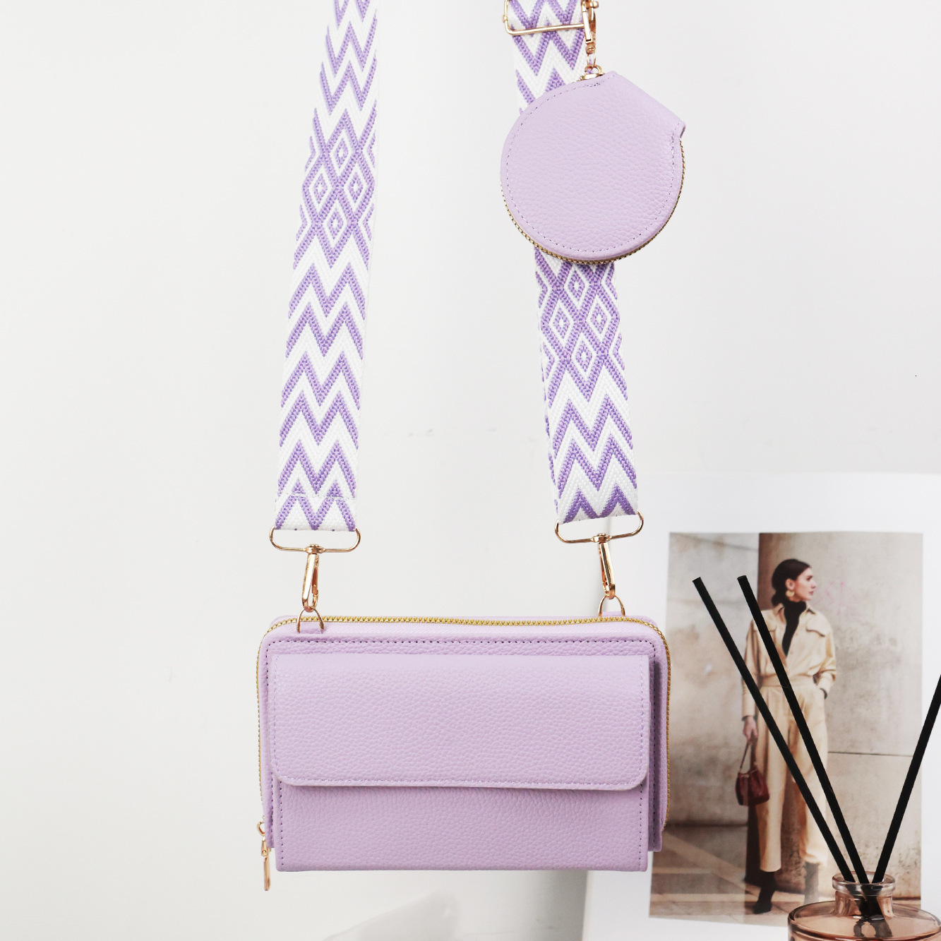 Summer New Women's Shoulder Bag New Large Capacity Simple Lychee Pattern New Designer Bag Women's Crossbody Bag New Designer Luxury Bag