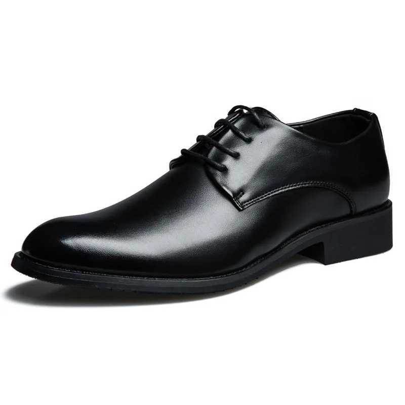 Men Wedding Leather Business Mens Dress Pointed Casual Youth British Style Inner Heightening Spring 2024 New Arrivals Shoes Y250730