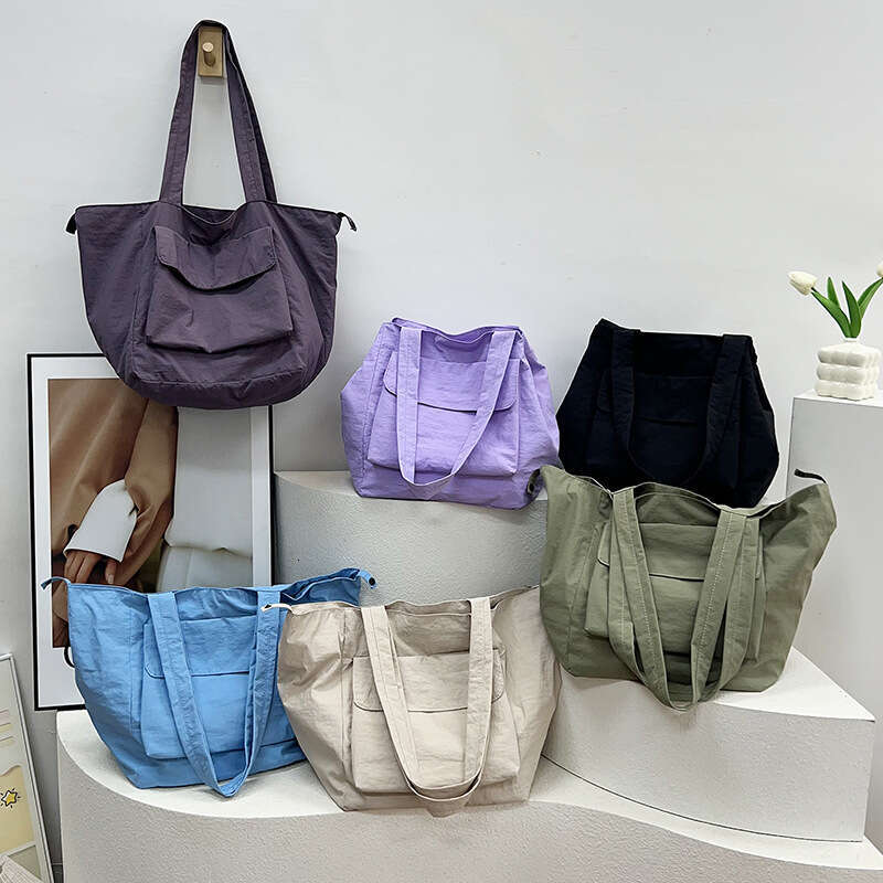 Large Capacity 24 New Single Shoulder Cloth for Women with Design Sense Commuting Fashion Multi-Pocket Tote Bag