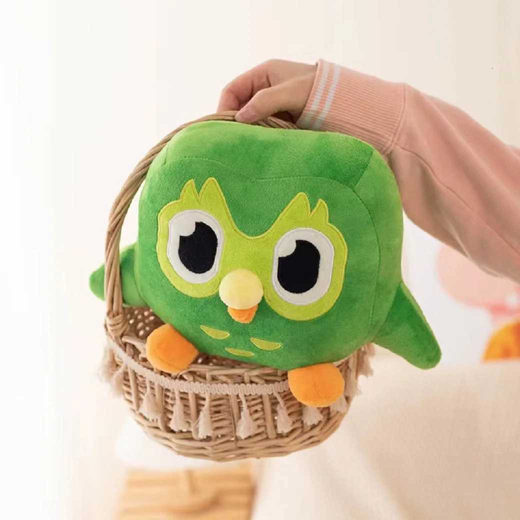 Green Duolingo Owl Plush Toy Duo Plushie Of Duo The Owl Cartoon Anime Owl Doll Soft Stuffed Animal Toy Children Birthday Gift X2507301