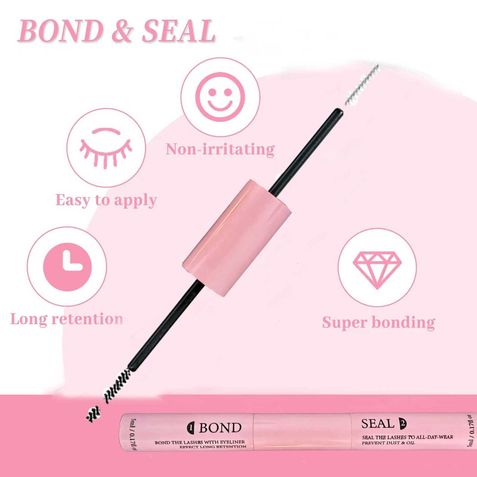 200 PCS Eyelash Clusters Lash Bond and Seal Makeup Tools DIY Eyelash Extension Kit for Gluing Eyelashes Gluing Glue Accessories Z250730
