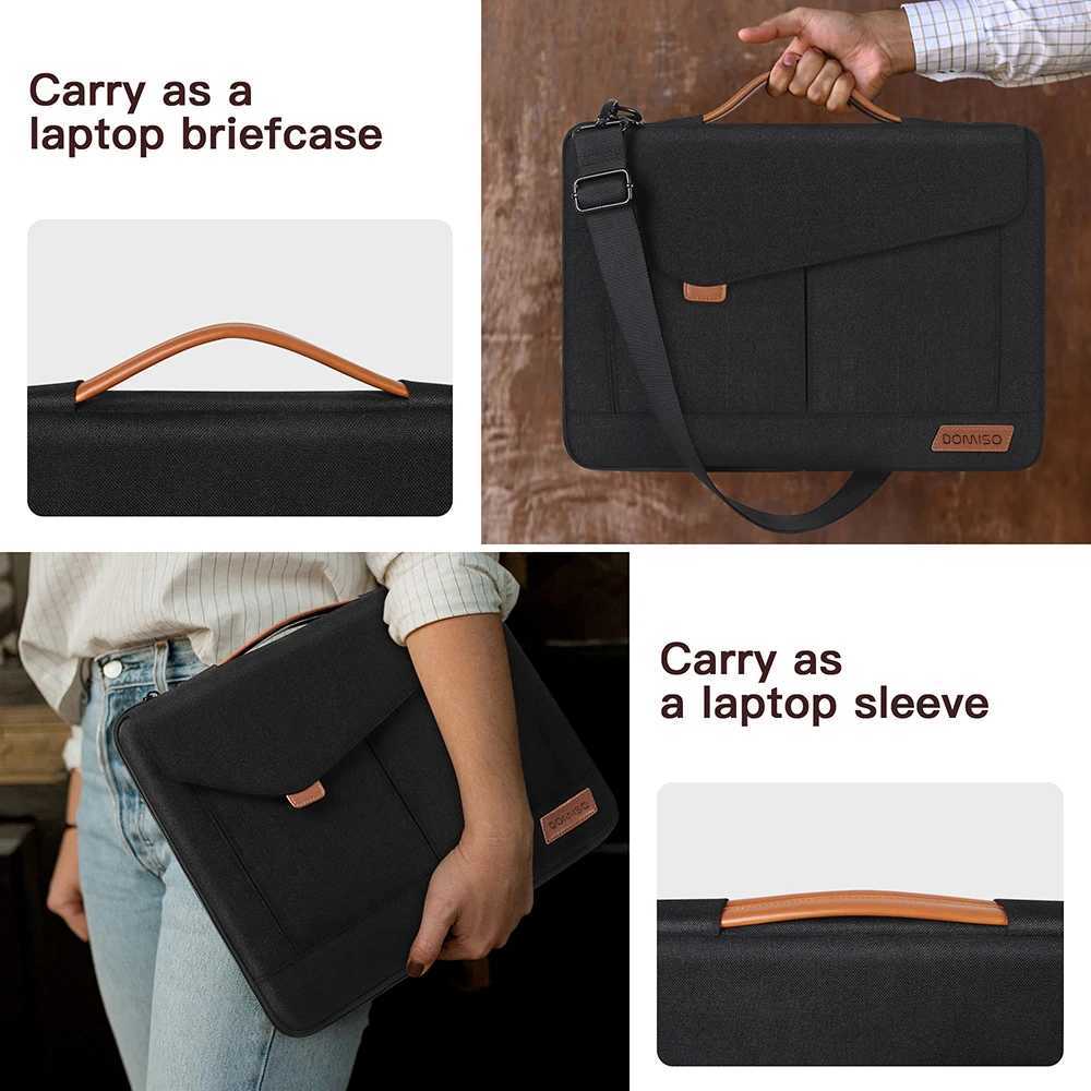 14 15.6 17 Inch Laptop Sleeve Bag Water Resistant Briefcase Messenger Shoulder Bag y250730