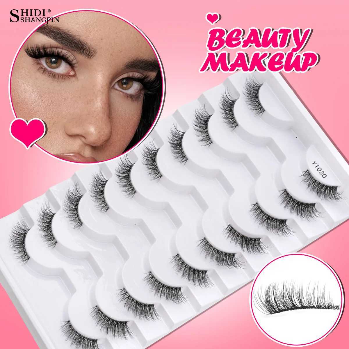 New Half Eyelashes False Lashes 5/10 Pairs 3D Mink Lashes Natural Eyelash Extension Cat Eye Eyelashes Makeup Faux Cils Makeup Z250730
