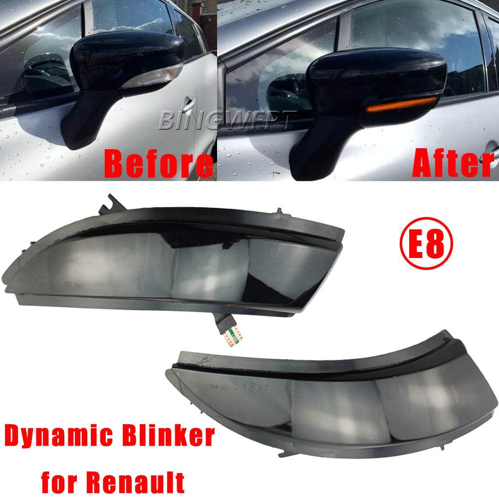 Dynamic Blinker for Renault KAPTUR CAPTUR J5 H5 Clio IV MK4 4 Lutecia Grandtour LED Turn Signal 2013-2016 light