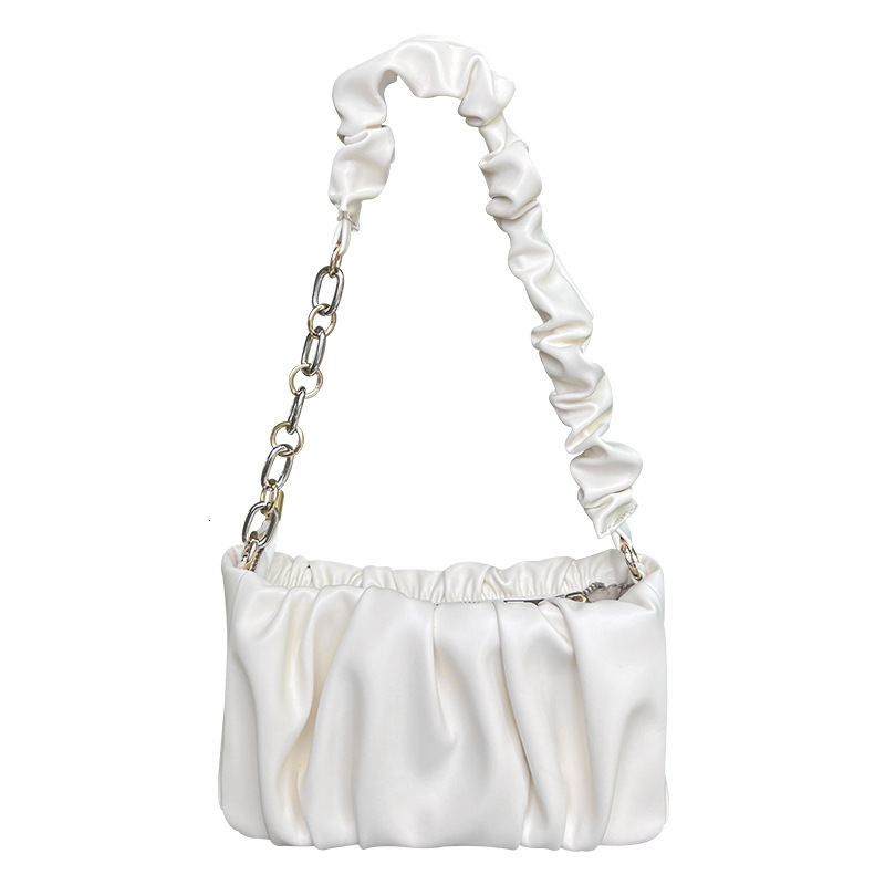 Designer Bag 2025 Niche Design New Summer Luxury Bag Women's Bag Soft Leather Cloud Bag Pleated Chain Bag Single Shoulder Crossbody Underarm Bag 