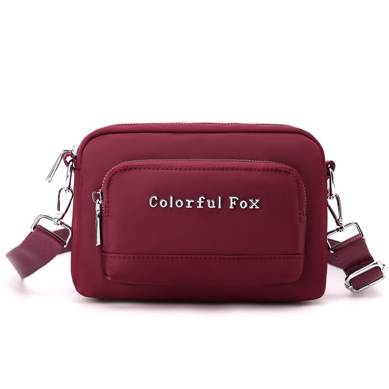Colorful Fox Summer New Women's Shoulder Fashion Simple Multi-layer Casual Versatile Phone Crossbody Bag ddmymoon