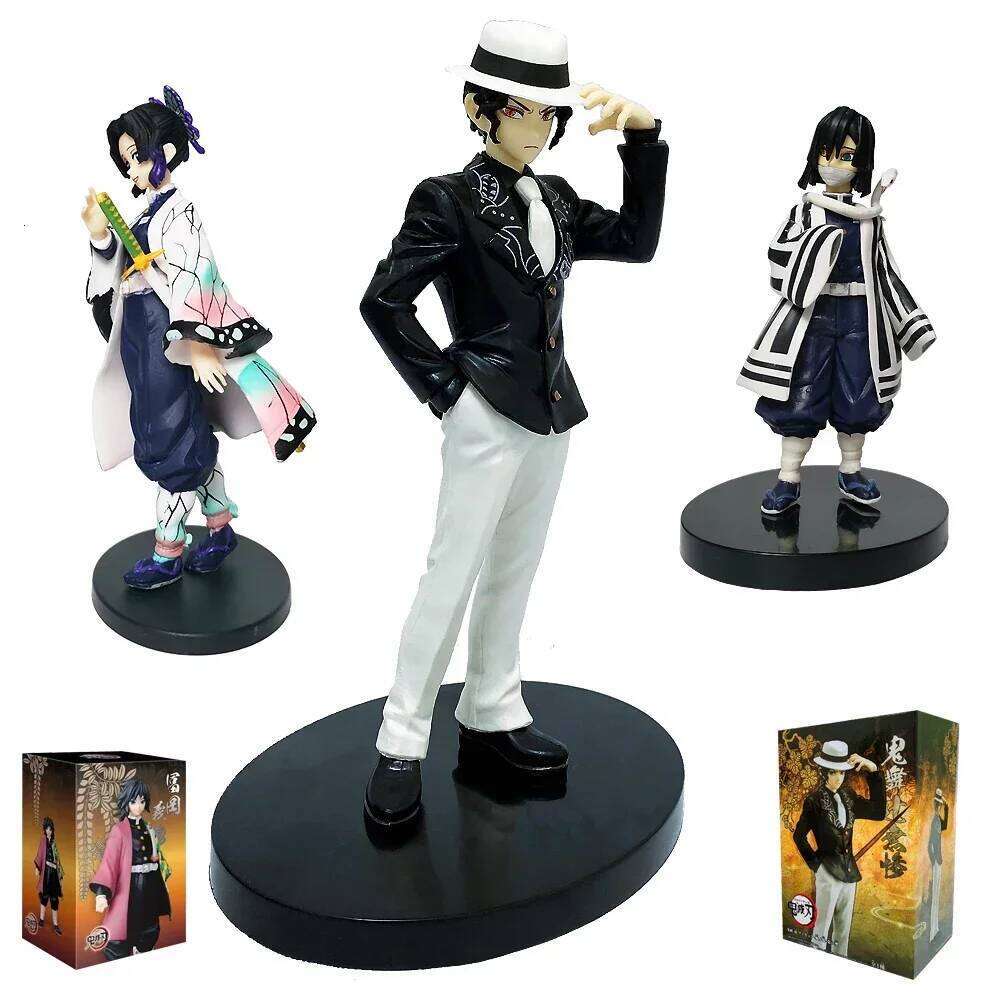 Anime Demon Slayer Figures Kimetsu No Yaiba Doll Tanjiro Nezuko Zenitsu Figurine Inosuke Warrior Action Figure Model Toys