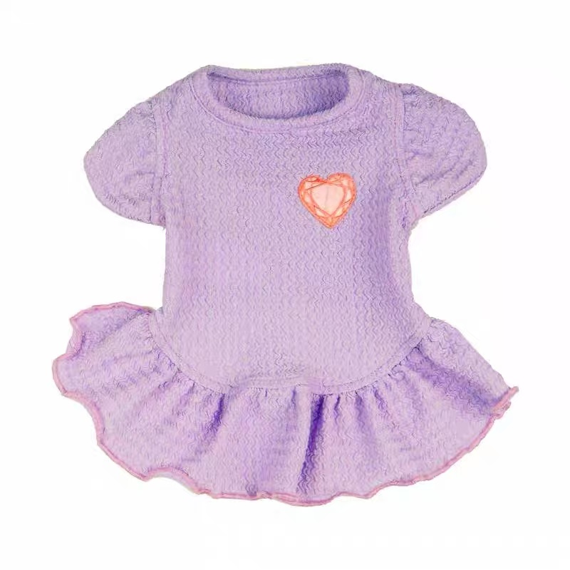 T857 Dog clothes princess skirt spring and summer clothing Teddy Bichon Pomeranian casual dress cat light pet clothes