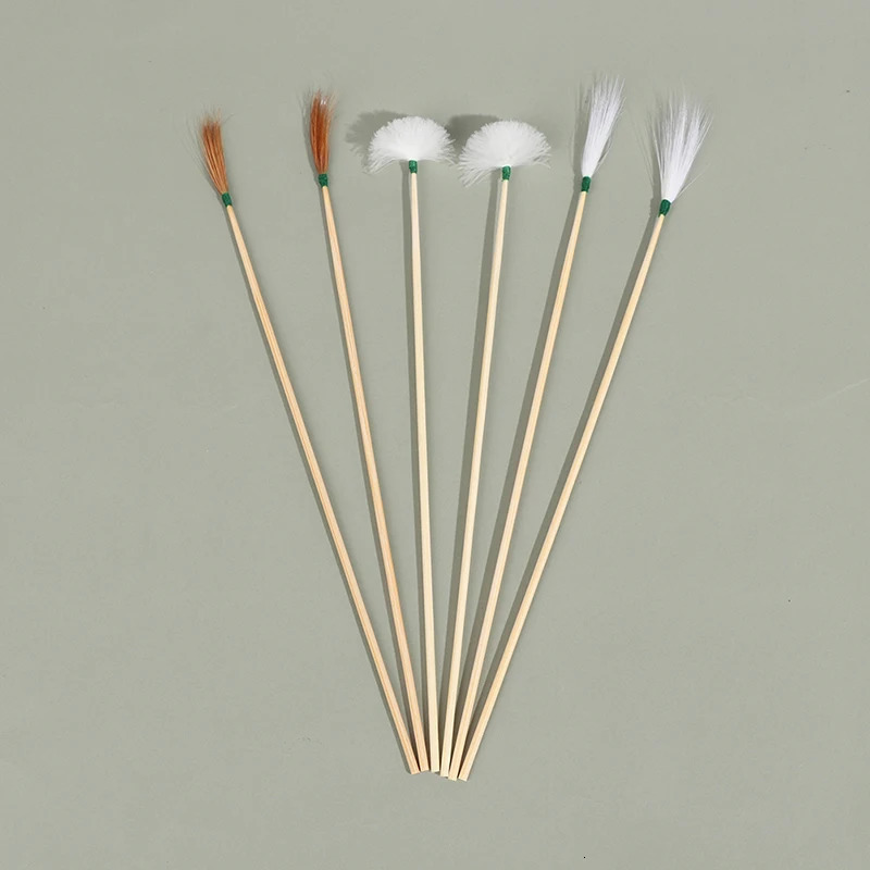 10PCS/Set Spoon Cleaner Stick Health Care Goose Feather Earpick Wax r Curette Adult Bamboo Handle Ear Dig Tools 250726
