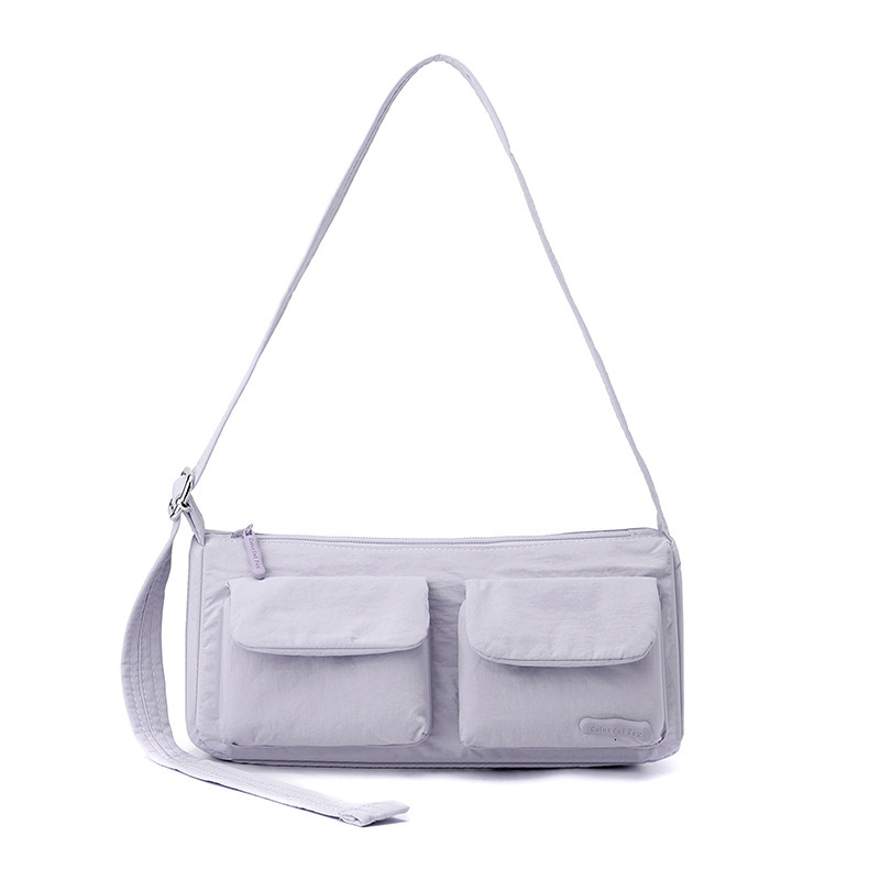 Colorful Fox Japanese and Korean New Style Women's Nylon Fabric Motorcycle Casual Commuting Artistic Cute Shoulder Bag ddmymoon