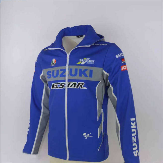 Apparel For SUZUKI ECSTAR GSX RR Sweatshirt Mens Jacket Motorcycle Racing Team Zip Fleece Sport Keep Warm Windproof Sweater Hoodie x0803 free shipping