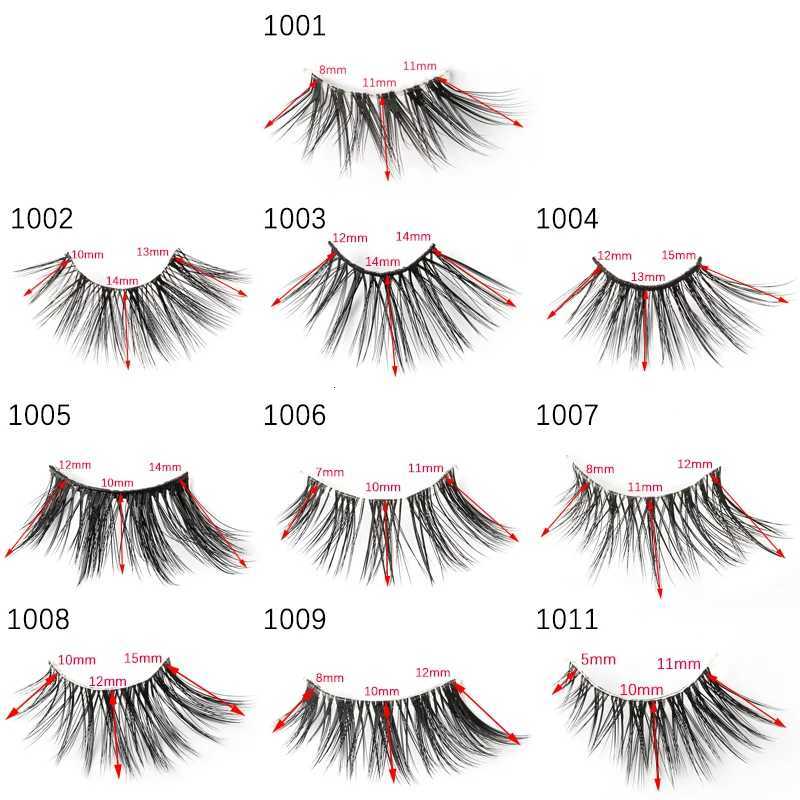3/5 Pairs Half Eye Lashes Faux Mink Lashes Reusable False Eyelashes Natural Fluffy Makeup Tools Extension Fake Lashes makeup Z250730